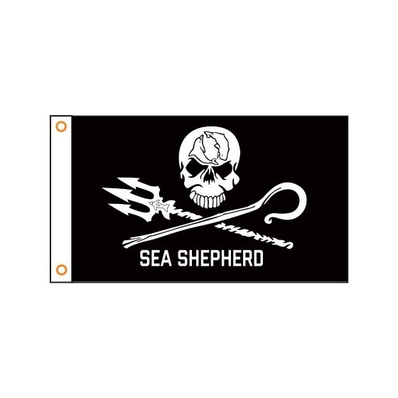 sea shepherd flag 3x5 pieds