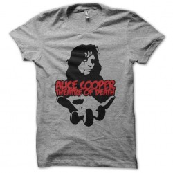 Tee shirt Alice Cooper silhouette spectacle tournée Theater of Death gris sublimation