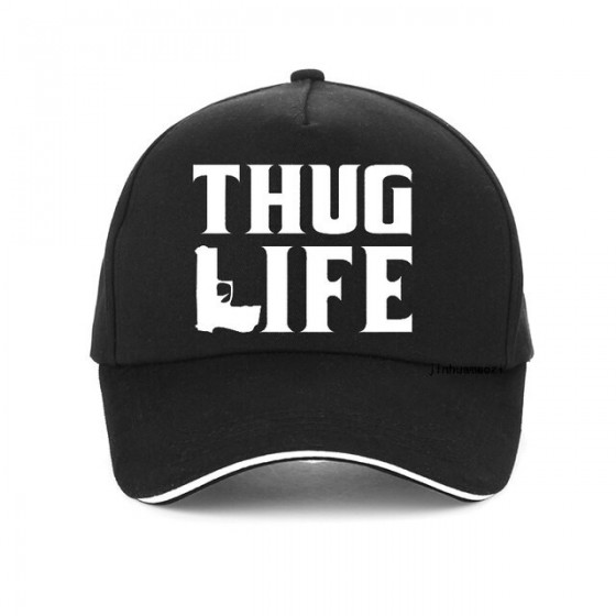 casquette THUG LIFE  Hip Hop imprimé ajustable