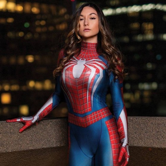 Cosplay superhero spiderman costume for women