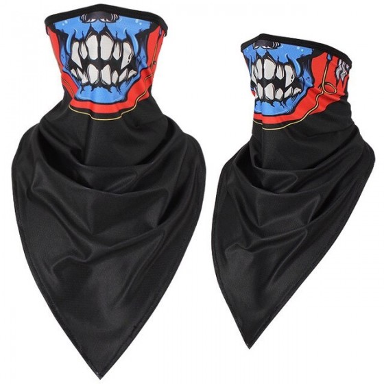 Triangle motorcycle hood, breathable face mask, windproof scarf, bandana