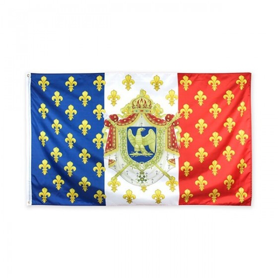 drapeau de france royaliste 60x90cm 90x150cm 120x180cm Napoléon Drapeau France