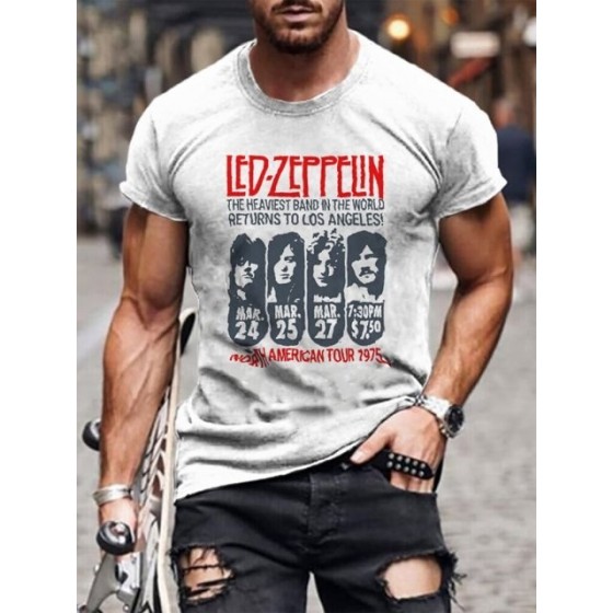 led zepplin shirt rock...