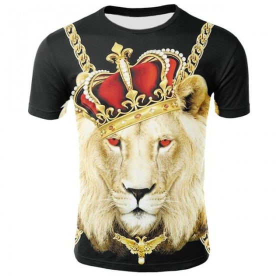 tee shirt lion roi...