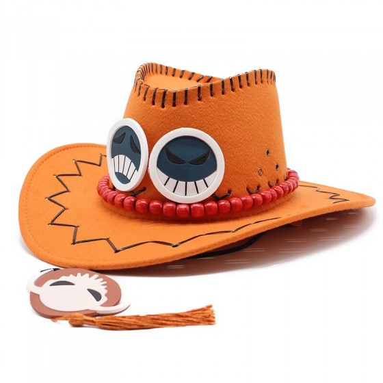 chapeau one piece cowboy unisexe pour adulte Costume de Pirate