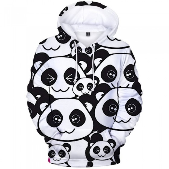 jacket panda hoodie  3D unisex