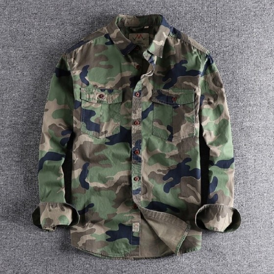 Chemise camouflage armée militaire