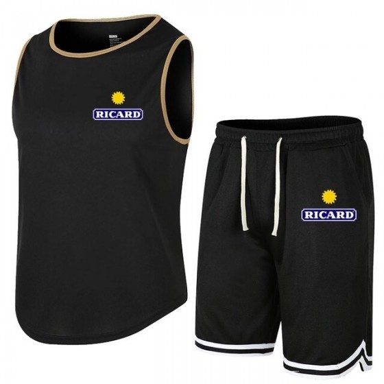 Ricard sports set sleeveless tee shirt and shorts