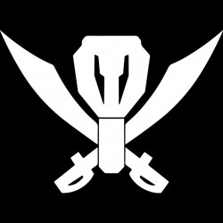 Gokaiger logo t-shirt, the black pirates squadron sublimation