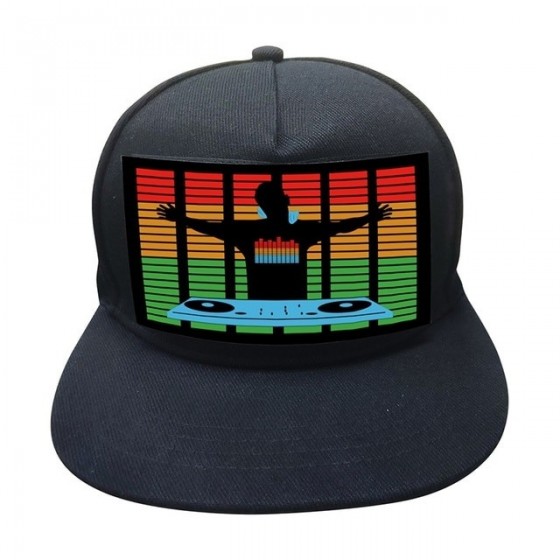 DJ cap with flashing LED...