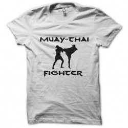 Muay thai fighter white sublimation t-shirt