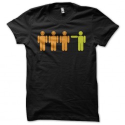 Tee Shirt People are stupid black sublimation pictograms
