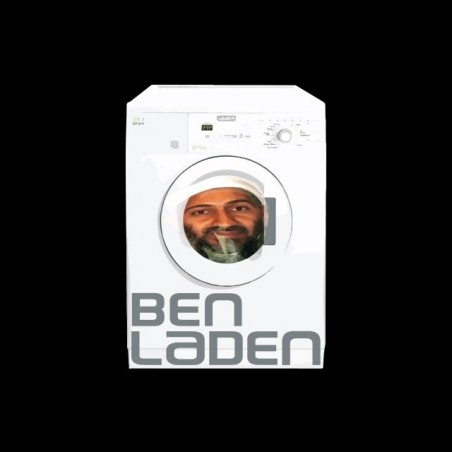 Bin Laden Washing Machine T-Shirt black sublimation