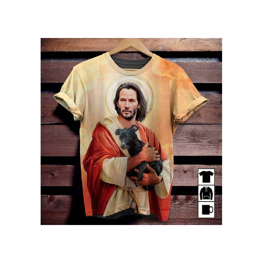 keanu reeves jesus shirt