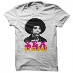 Prince afro young sex symbol sublimation white t-shirt