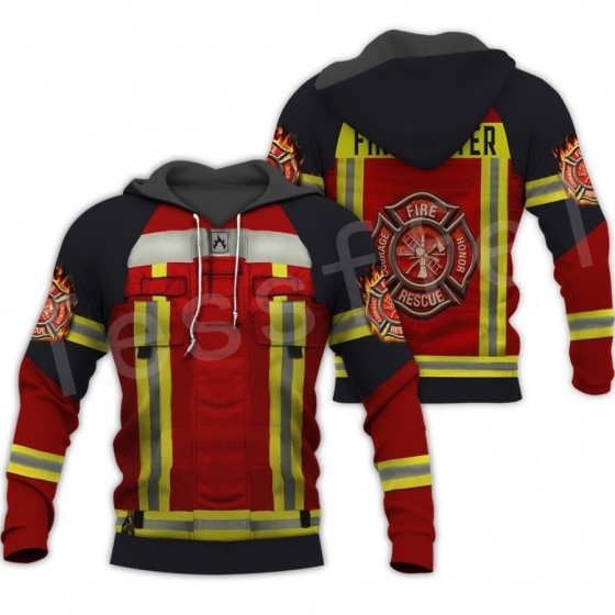 fire fighter hoodie unisex