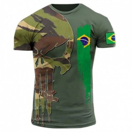 tee shirt punisher army bresil sublimation