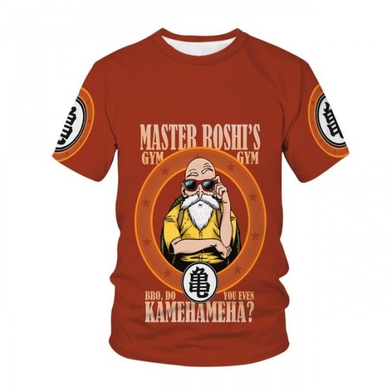 Dragon Ball shirt Goku master roshi's sublimation