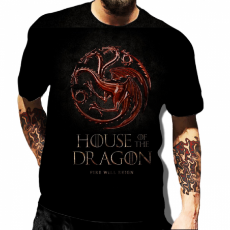 tee shirt house of the dragon got sublimation