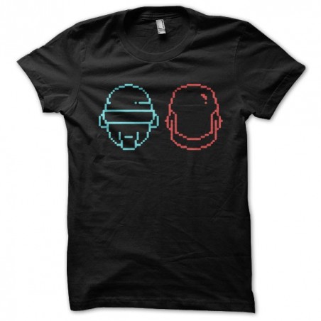 Daft Punk t-shirt minimalist helmets black sublimation