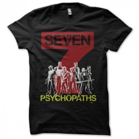 Tee shirt 7 psychopaths mix art  sublimation