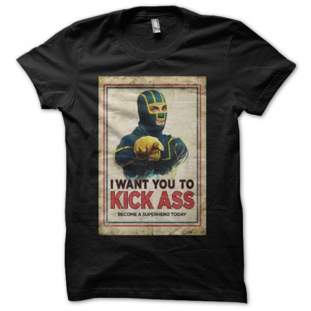 T-shirt Kick Ass parody Uncle Sam black sublimation