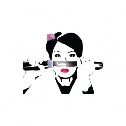 Tee shirt Lucy Liu portrait dessin Kill Bill  sublimation