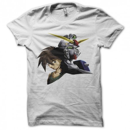 Gundam the wings white sublimation t-shirt