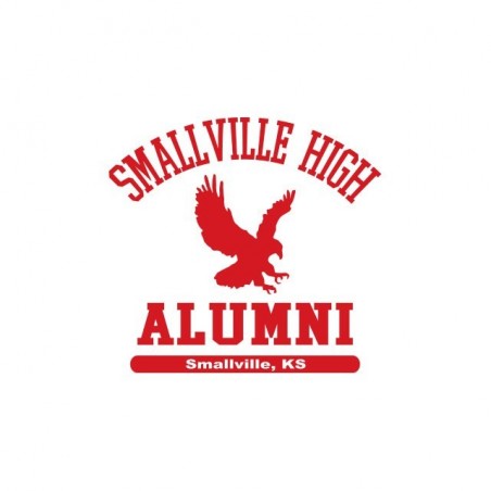 Smallville High Football US College sublimation white t-shirt