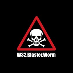Tee shirt panneau danger de mort W32 Blaster Worm  sublimation