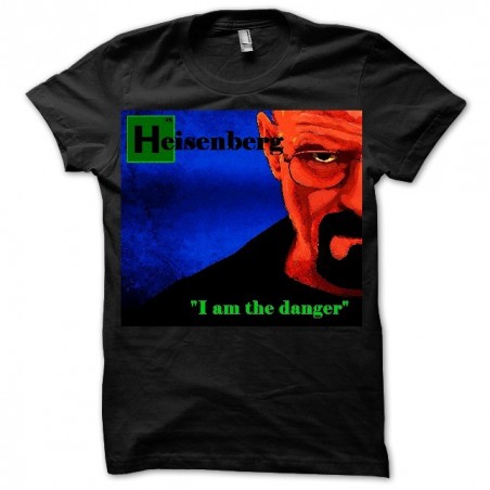 tee shirt Breaking Bad with Heisenberg watercolor black sublimation