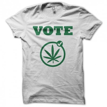 Tee shirt cannabis vote weed  sublimation