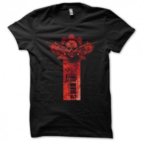 Gear of war black war sublimation t-shirt