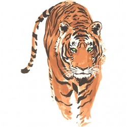 Tee shirt tigre chinois tatouage  sublimation