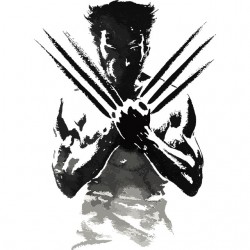 tee shirt character wolverine 2 white sublimation