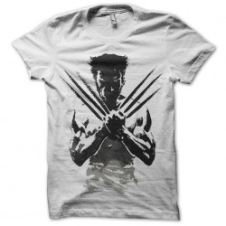 tee shirt character wolverine 2 white sublimation