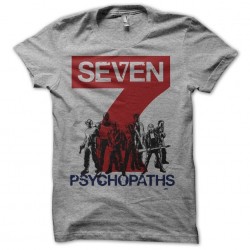 Tee shirt 7 psychopaths mix art gris sublimation