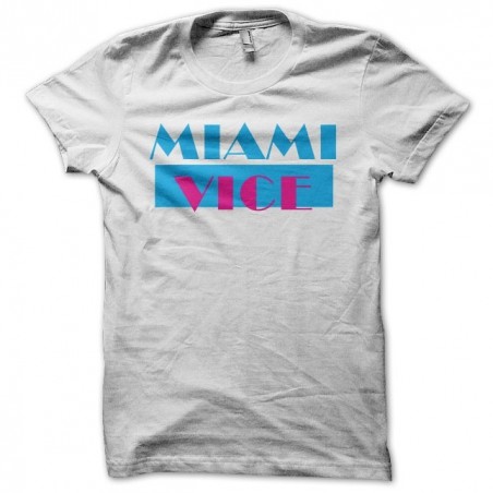 Two cops in Miami white sublimation t-shirt
