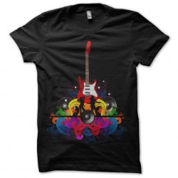 Tee Shirt dessin Guitareelectrique en  sublimation