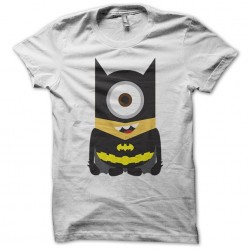 Minion parody batman white sublimation t-shirt