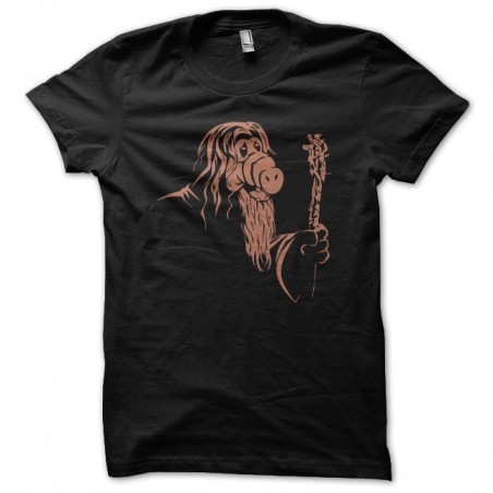 T-shirt half parody gandalf black sublimation