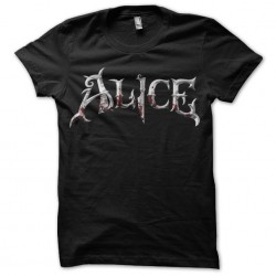 Alice's t-shirt is crazy black sublimation
