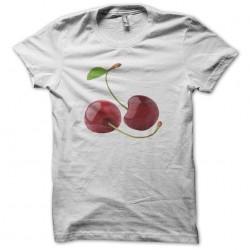 T-shirt white cherries sublimation
