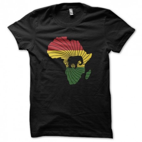 T-shirt africa unit black sublimation