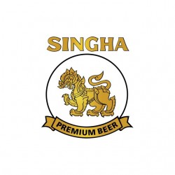 Singha Premium white sublimation beer t-shirt