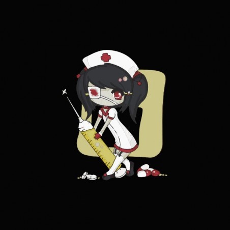 Sexy black nurse sublimation t-shirt