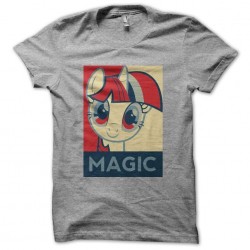 My little pony version Hope Obama gray sublimation t-shirt