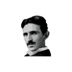 Tee shirt Nikola Tesla portrait  sublimation