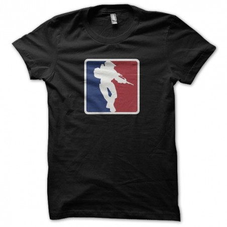 T-shirt Halo parody NBA black sublimation