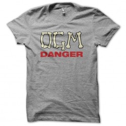 OGM danger sublimation gray t-shirt